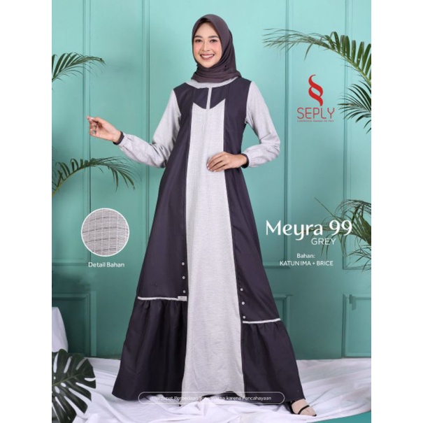 GAMIS SEPLY MEYRA 99 GREY DAN BLACK