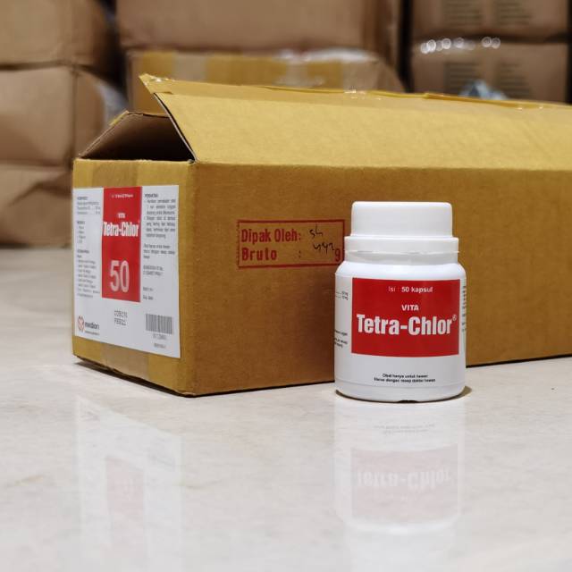 Obat Hewan Tetra Chlor 50 kapsul