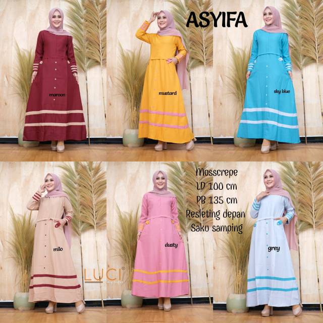 Gamis Syari Gamis Asyifa Gamis murah Busui