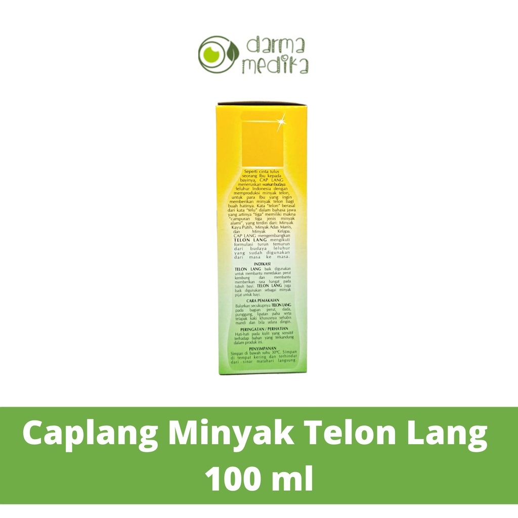 Minyak Telon Lang Cap Lang 100ml 100 ml