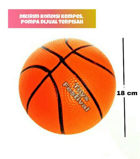 Mainan Ring dan bola basket - jaring basket