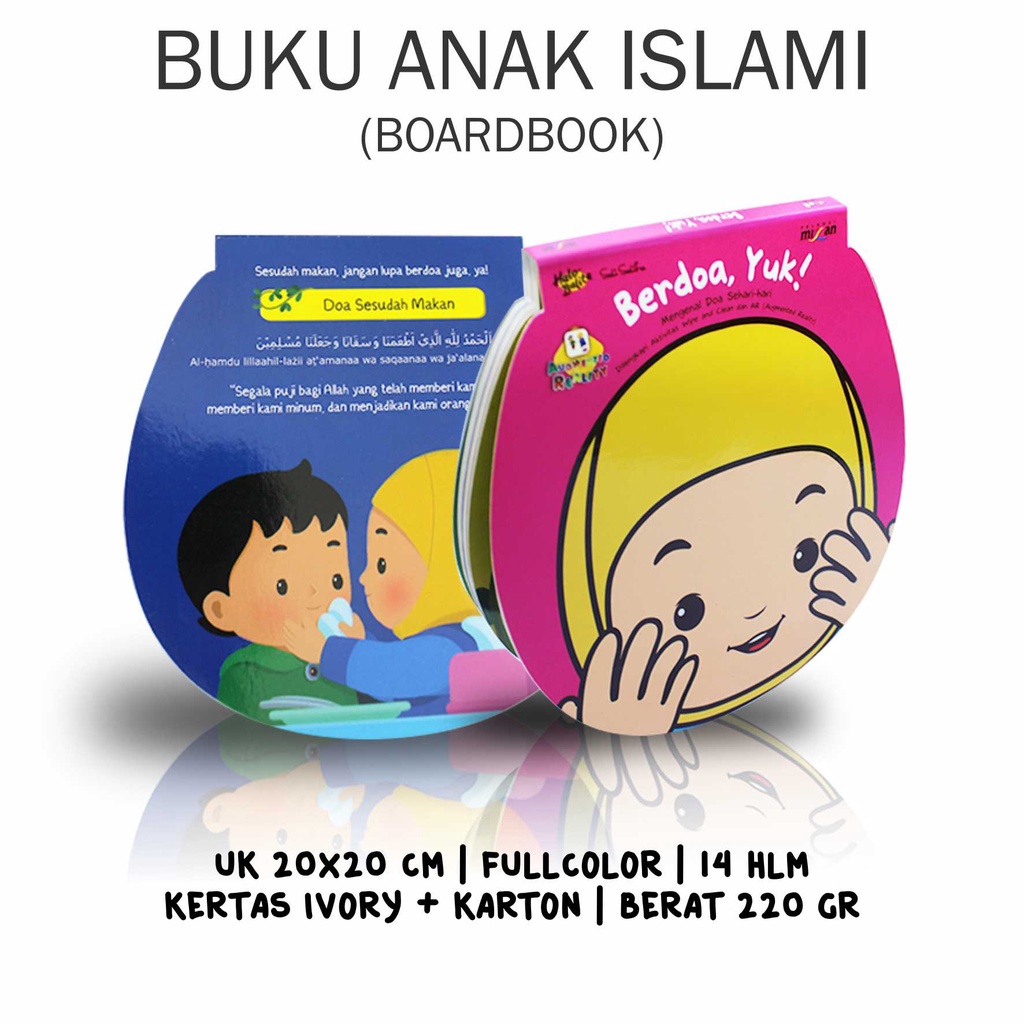 Buku Anak Islami Seri Halo Balita Hijaiyahku dan Berdoa Yuk Sali Saliha Full Color