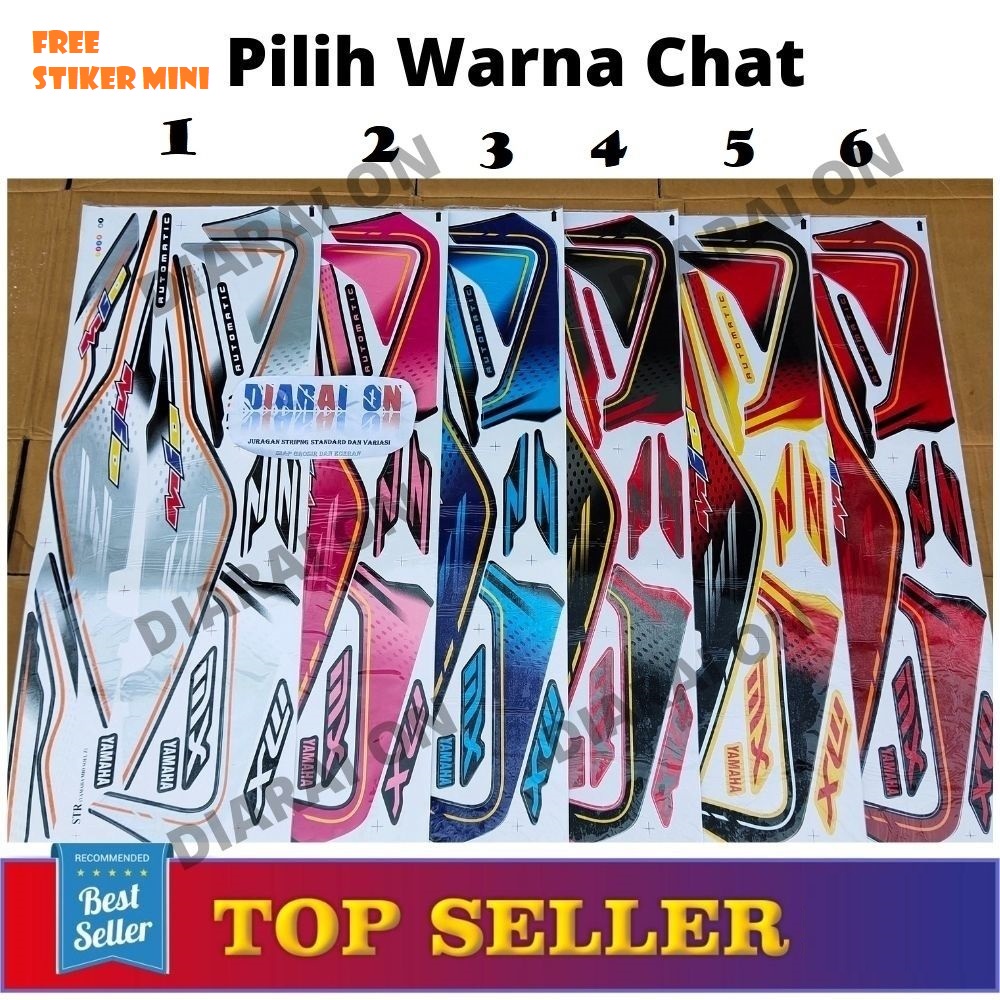 Striping Stiker Variasi Motor Mio Soul MX - Mio MX Murah