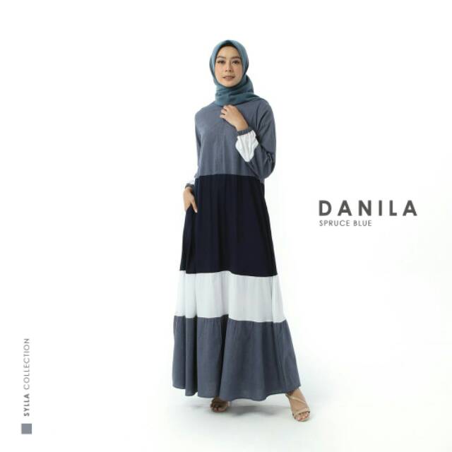 Gamis store Sylla hijab Gamis danila gamis kombinasi