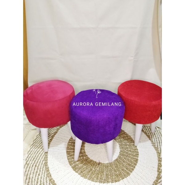 SOFA STOOL / STOOL BULAT / STOOL JAMUR / KURSI STOOL / KURSI BULAT / STOOL / READY STOCK SIAP KIRIM