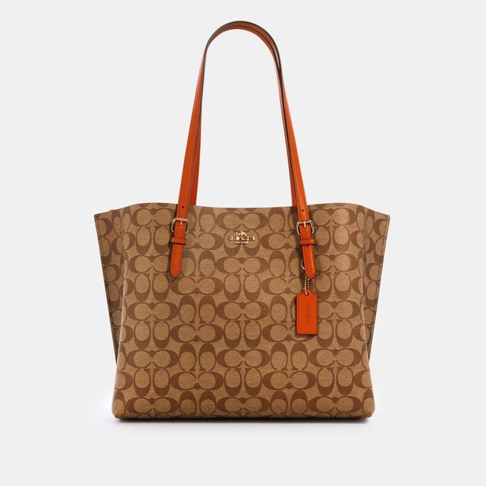 [Instant/Same Day]1665 coach Mollie Tote Women Shoulder Bag Handbag shopping bag  gwd