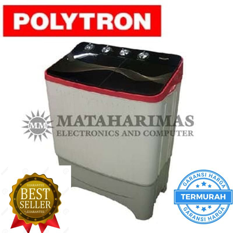 Promo MESIN CUCI POLYTRON PWM - 9070 / mesin cuci polytron 2 tabung Murah