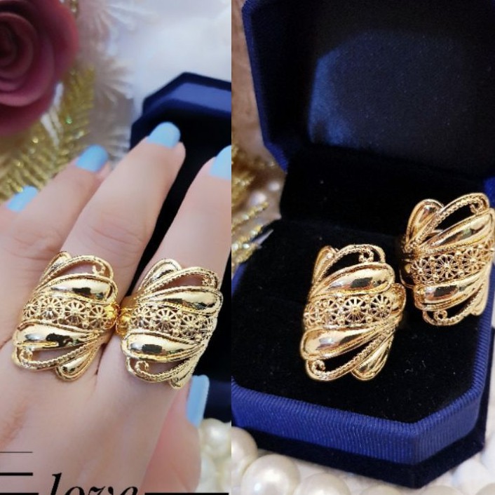 Cincin Xuping Lapis Emas 24K Terlaris 244L