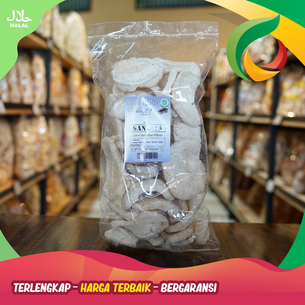 

Kemplang Cumi oven merk Sanjaya khas bangka 160 gr