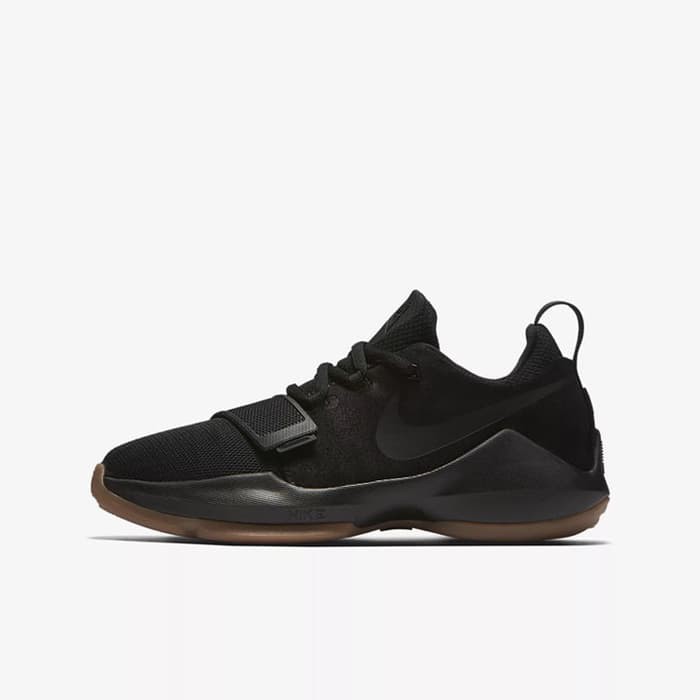 Sepatu Basket Anak Nike Paul George PG 1 Black Gum Original