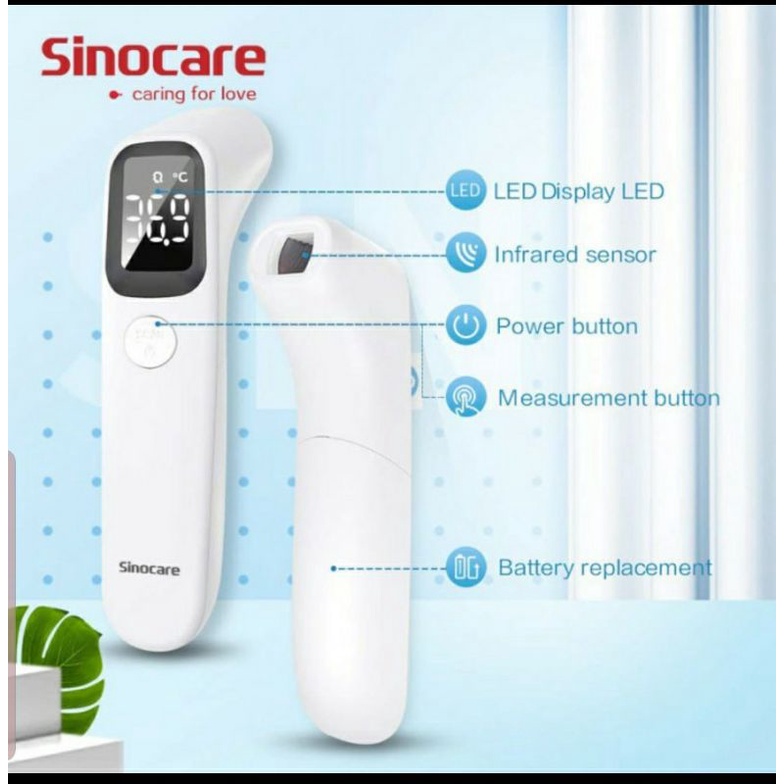 Thermometer Infrared Sinocare AET- R1D1 . Termometer Infrared Sinocare