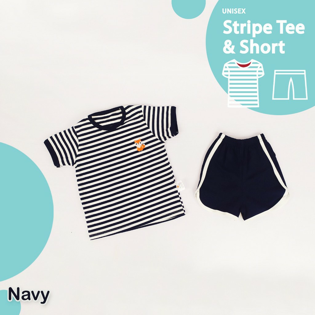 Twin Tiger Stripe Tee &amp; Short