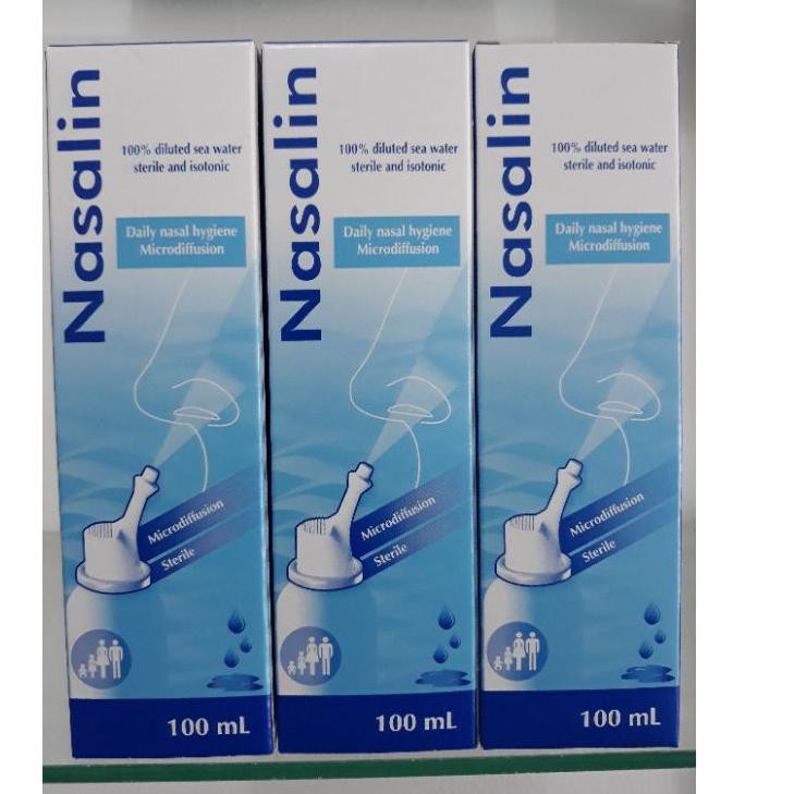 NASALIN Spray 100ml - Daily Nasal Hygiene, cairan pembersih/pembilas hidung 