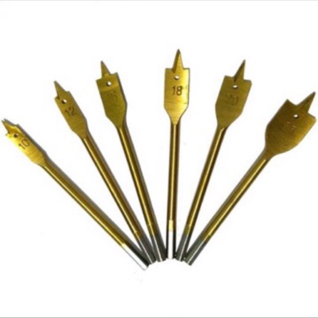 Mata Bor Kayu Kipas 6 Pcs BLITZ - Flat Wood Drill Bit Wood Working