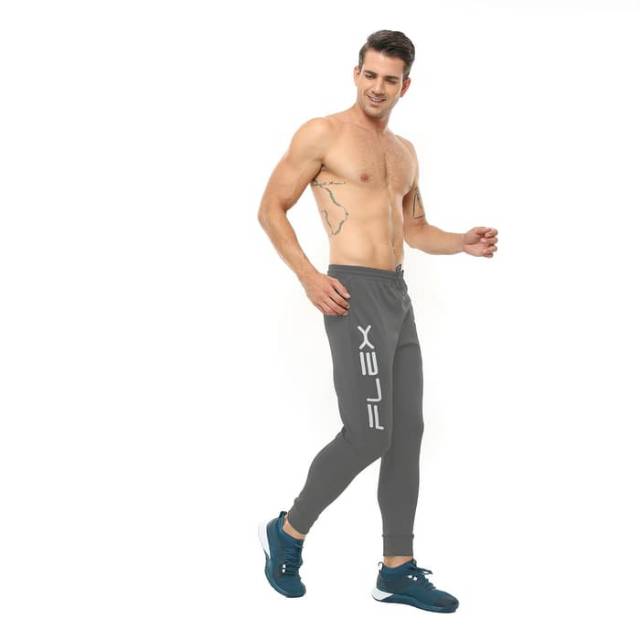 FCS-002AB Celana jogger sport fitness FLEX abu