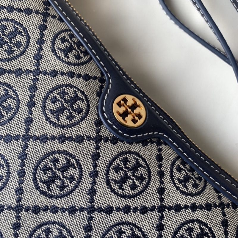 Tory Burch T Monogram Jacquard Zip Shoulder Bag(85137)