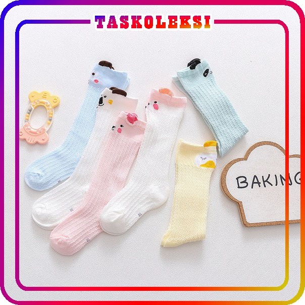 ☛TK☚ R305 KAOS KAKI JARING PANJANG KARAKTER LUCU HEWAN ANAK BAYI MOTIF UNIK BABY SOCKS KIDS