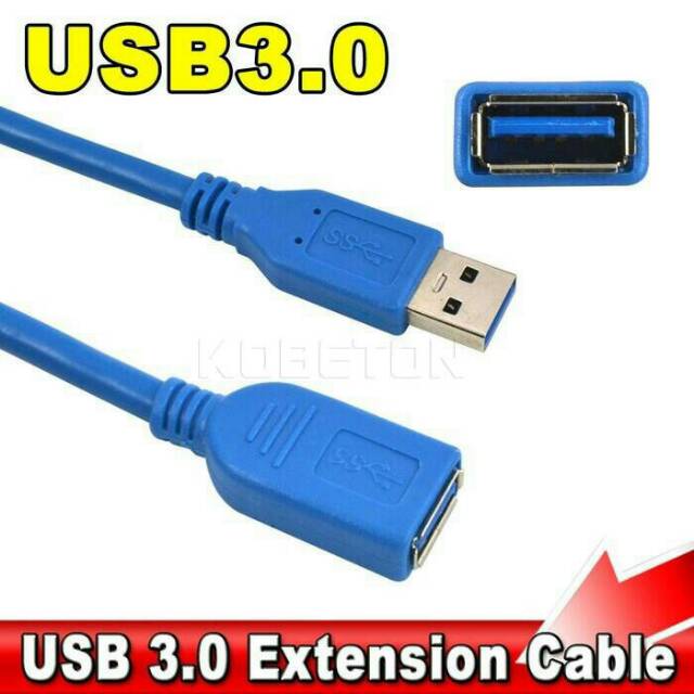 KABEL USB EXTENTION V 3.0 MALE TO FEMALE 1.5 M / PERPANJANGAN USB V3.0