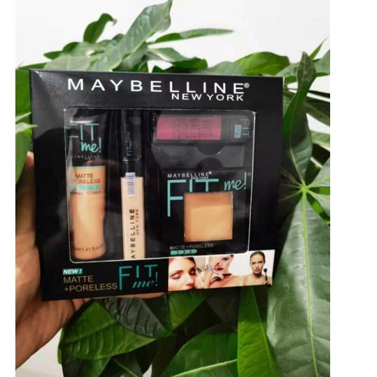 ♬ Maybeline Fit Me Set 3in1 / 4IN1 Make Up Set / MAKE UP SET MEIBELLINE FIT ME 3IN1 ✿