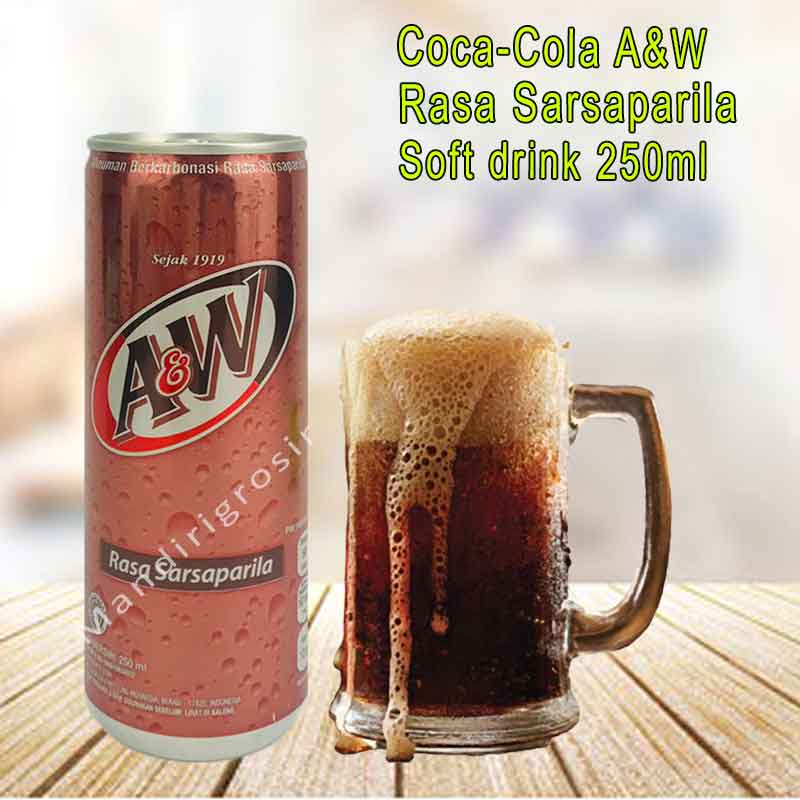 

A&W Coca-Cola * Rasa Sarsaparila * Soft drink * 250ml