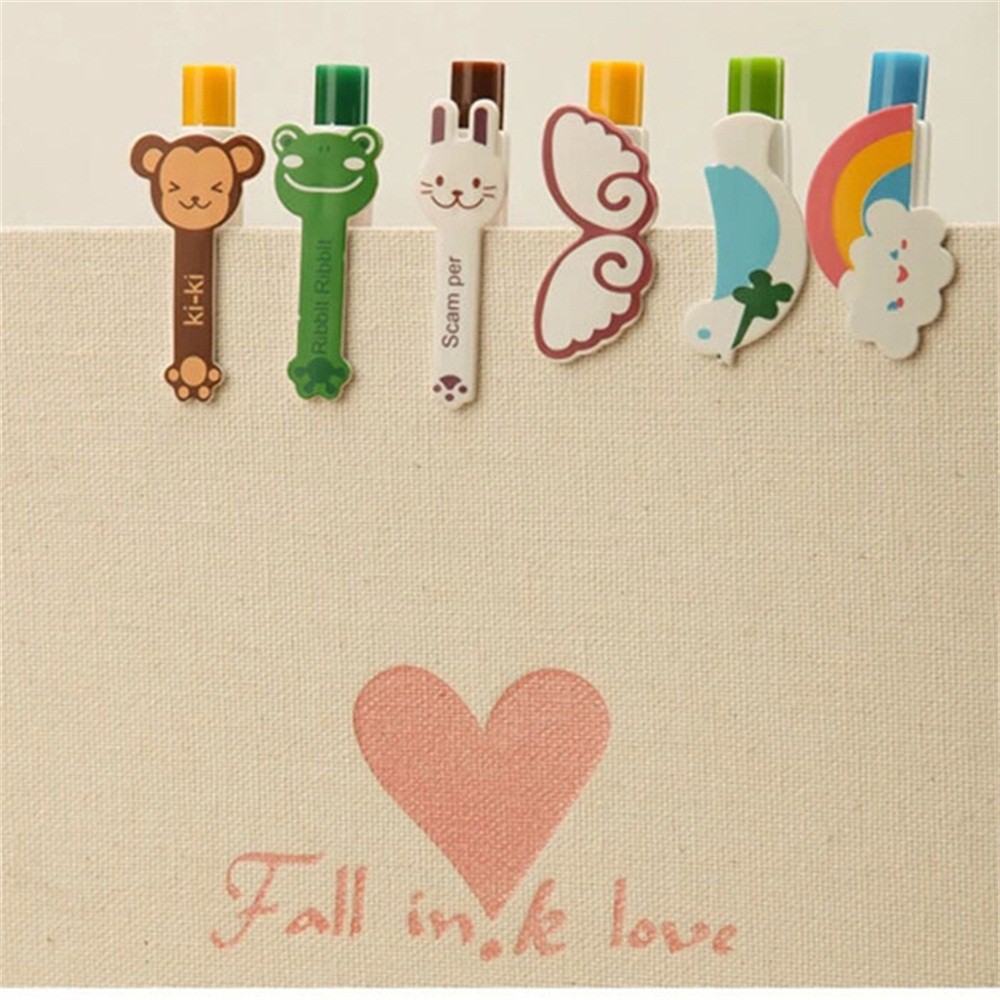 Lsf Pulpen Tinta Oily Desain Kartun Hewan Lucu Imut Bahan