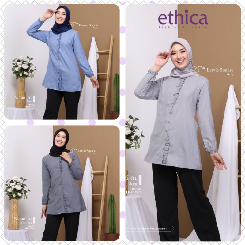 ATASAN ETHICA NAOMI 01 BLUE DARK GREY GREY