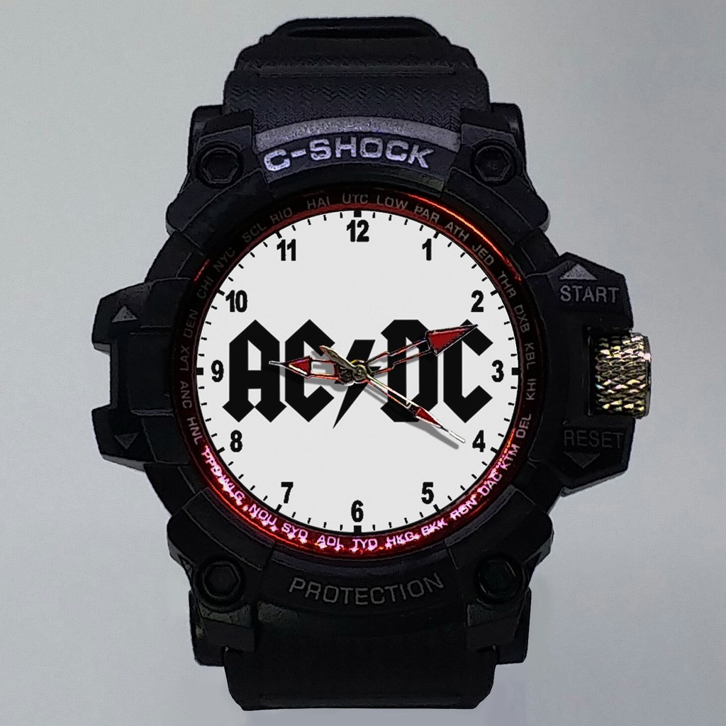 (ISTIMEWA BOSSQUE) JAM TANGAN ACDC LIST MERAH - EXCLUSIVE 2