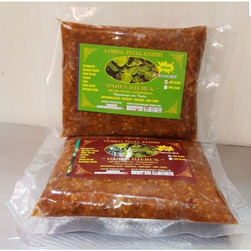 

sambel pecel kediri daoen djeruk 200g bumbu pecel