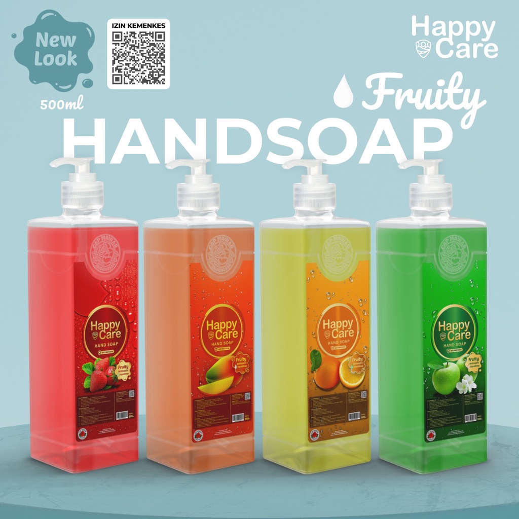 Sabun Cuci Tangan Anti Bacterial Hand Soap Hand Wash Happy Care 500ml