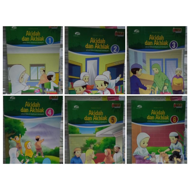 Buku Akidah Akhlak Terbaru Aqila Tiga serangkai kelas 1,2,3,4,5,dan 6 ready