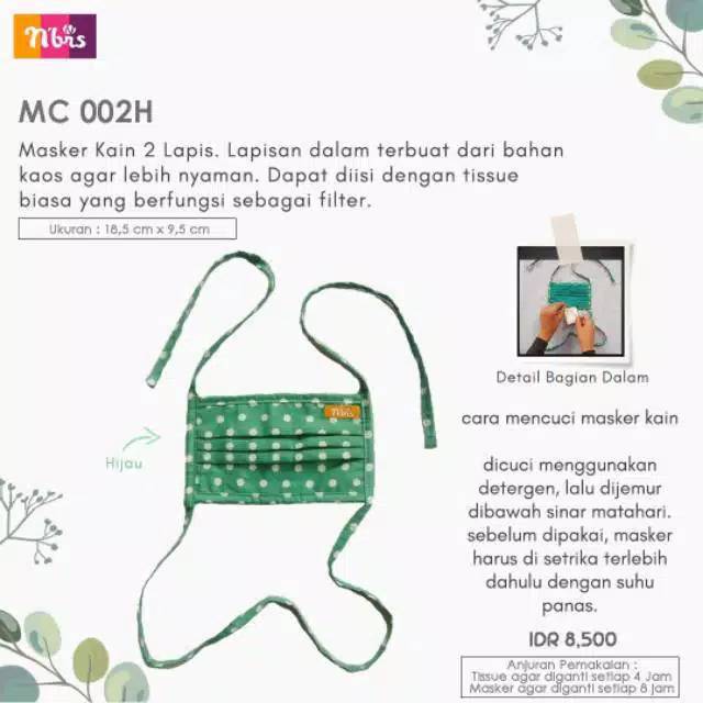 Masker Nibras POLKADOT MC 002H