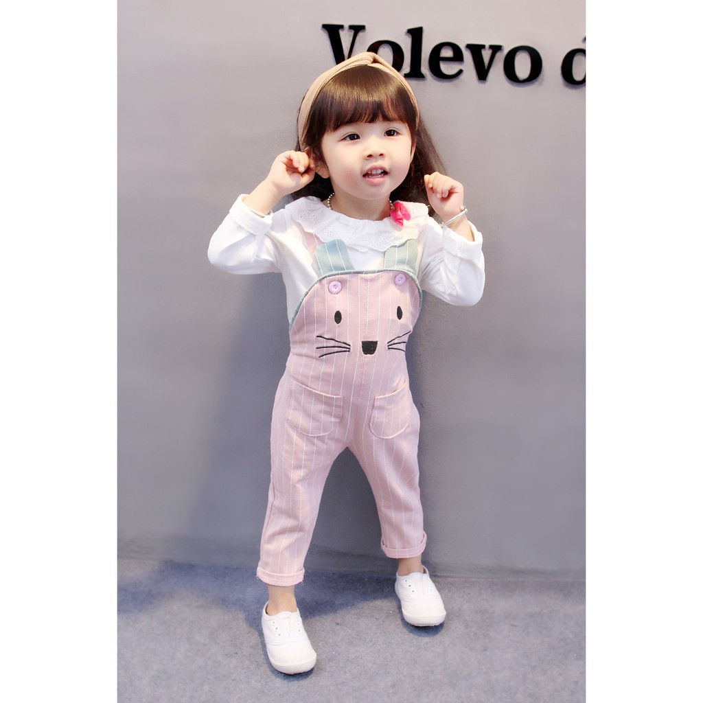 Setelan Baju Anak Import 0184 Pakaian Anak Perempuan Overall Jumpsuit