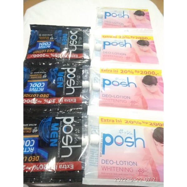POSH DEO LOTION WHITENING/POSH MEN SACHET