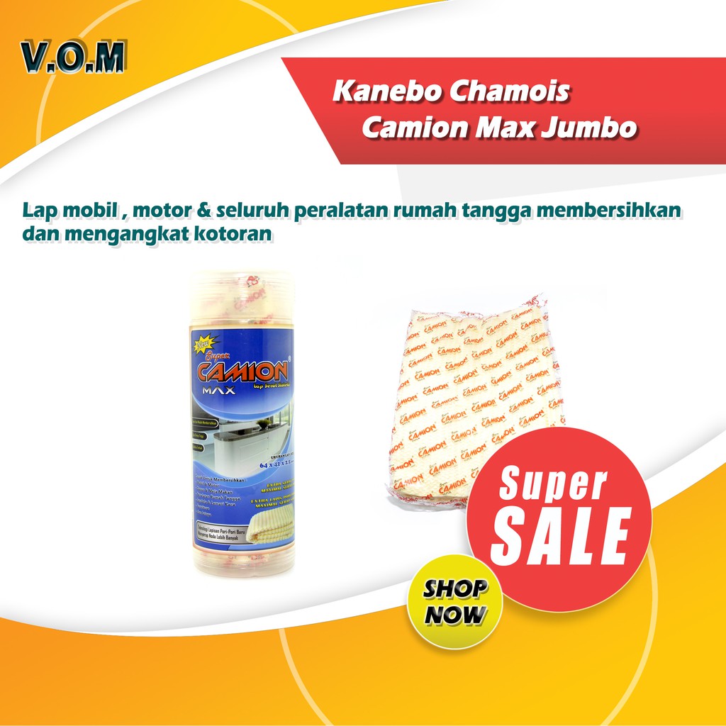 VOM Kanebo Chamois Camion Max Jumbo / Kain Lap Serat - 0038