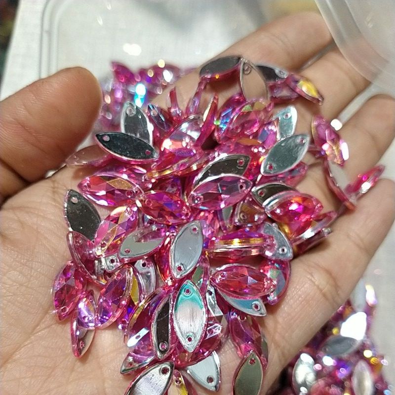 Batuan Payet Bentuk Padi Uk.7mm Aksesoris Payet Kebaya