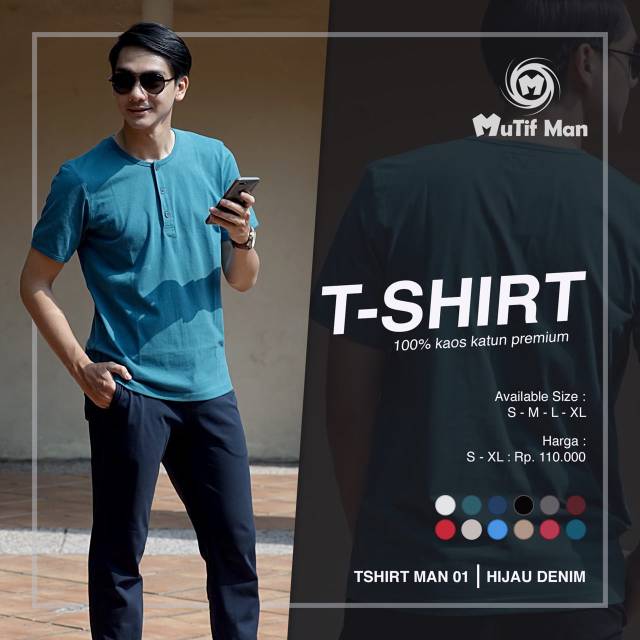 kaos T Shirt Mutif man  01 lengan pendek