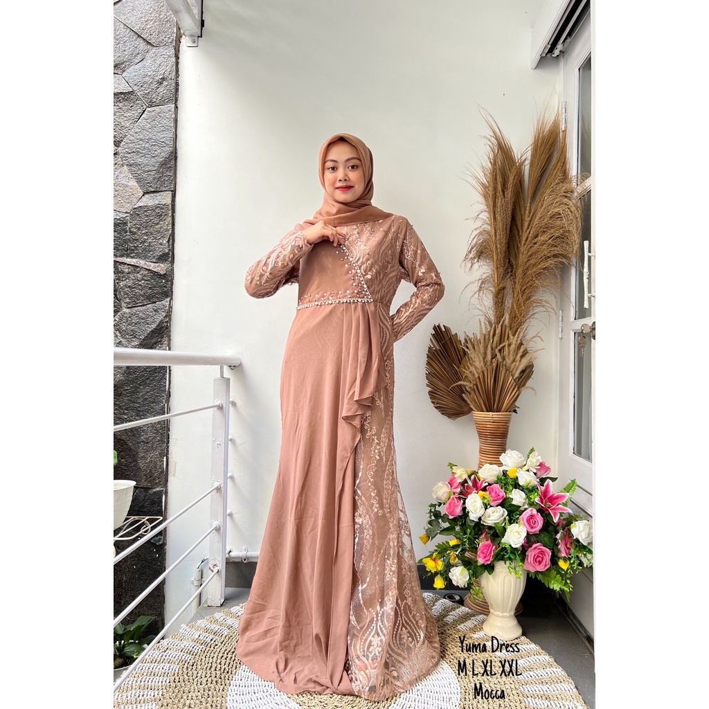 DVN ~ Gamis YUMA Payet Premium || Gamis Wisuda Modern Masa Kini || Premium Quality Product || Gamis Seragam Pesta Terbaru 2022 || Gamis Remaja Kekinian || Gamis Tille Tuton