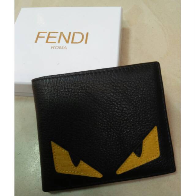 Dompet lipat pendek kulit asli mata kuning