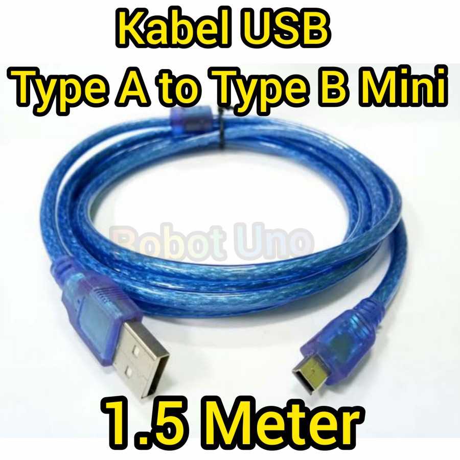 Kabel USB Type A to Type B Mini 150cm Kabel Arduino Nano 1.5m