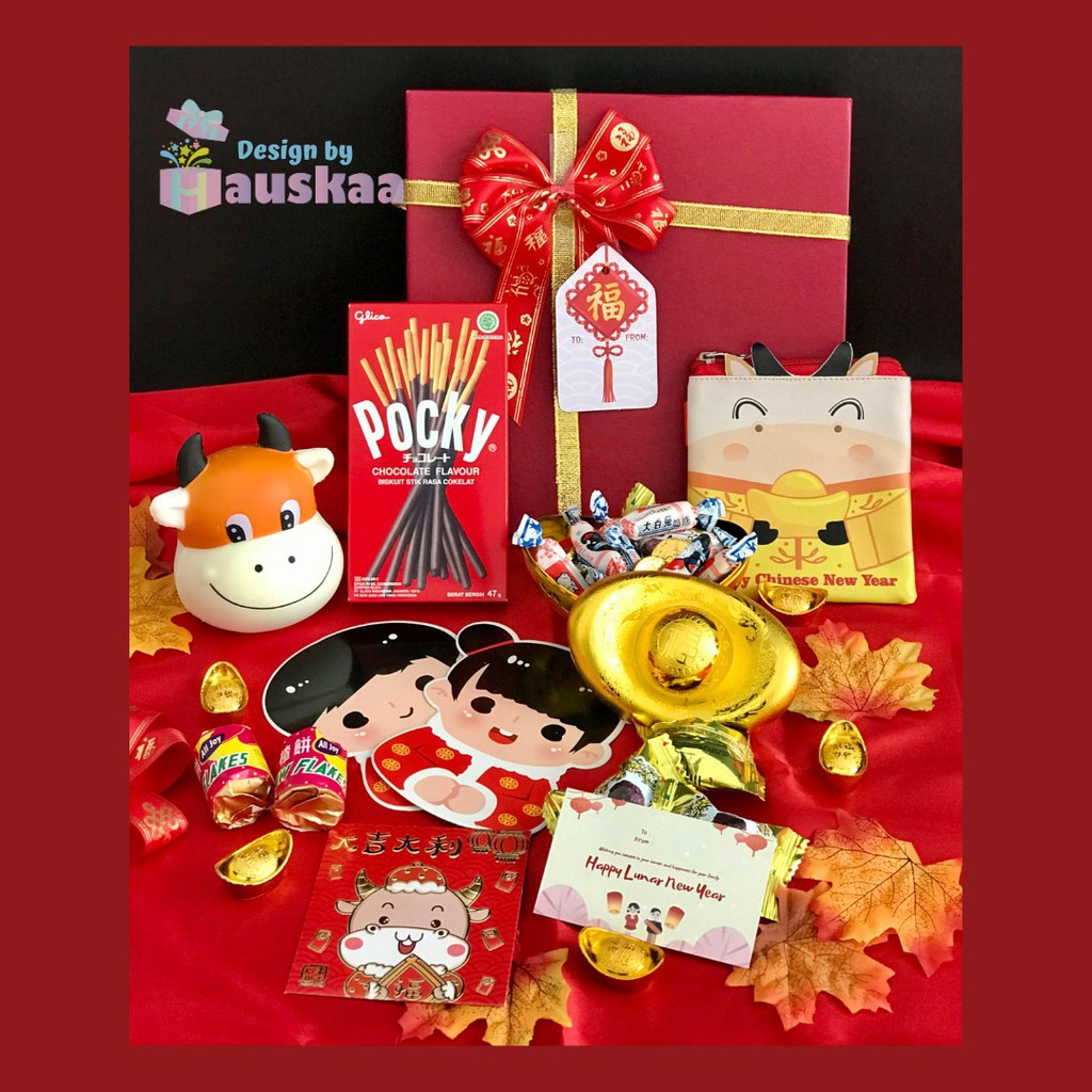 

Hampers Gift Box Bingkisan Hadiah Imlek Chinese New Year Wealth Package