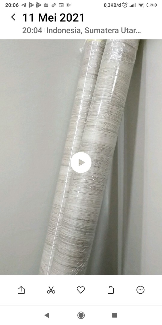 Kertasive Pvc Interior Film - Clayden 122 Cm