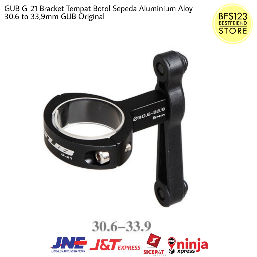 GUB G21 Bracket Tempat Botol Sepeda G-21 Aluminium Aloy 30.6 to 33,9mm Original