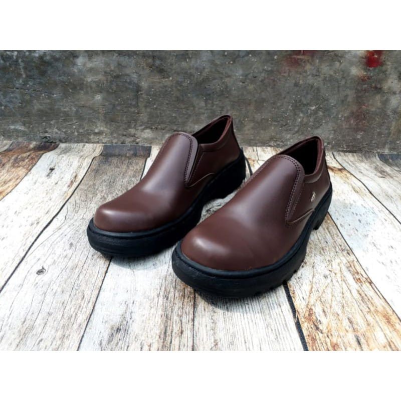 Sepatu Safety Septi Septy Sefti Safty Sefty Shoes Pria Slip On Slop Tanpa Tali