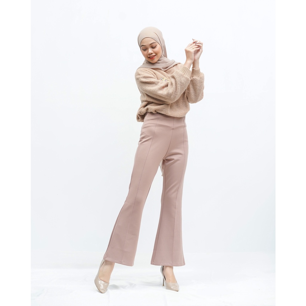 AMARILIS CUTBRAY PANTS SCUBA CELANA KANTOR DAILY PREMIUM B204 CO