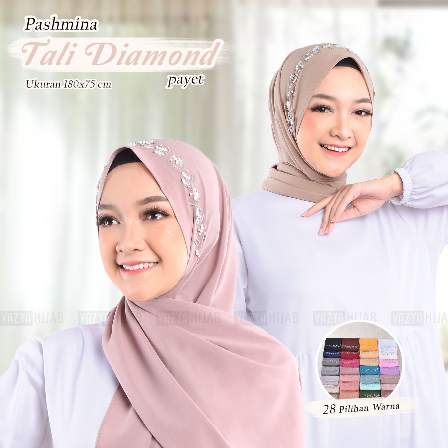 PASHMINA HIJAB TALI DIAMOND PAYET 180 X 75 CM