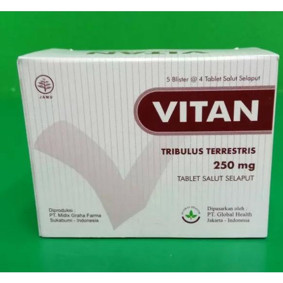VITAN TRIBULUS TERRESTRIS 250 MG 1 BOX ISI 20 TABLET Lc