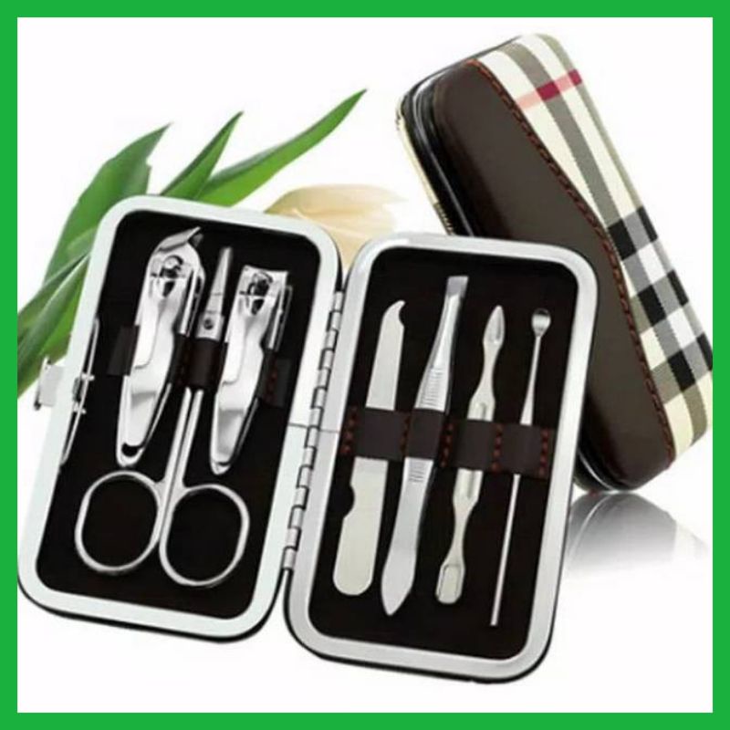 (MAINANKYU) NAS7 Nail Art Set Perlengkapan Manicure Pedicure Gunting Kuku Wajah