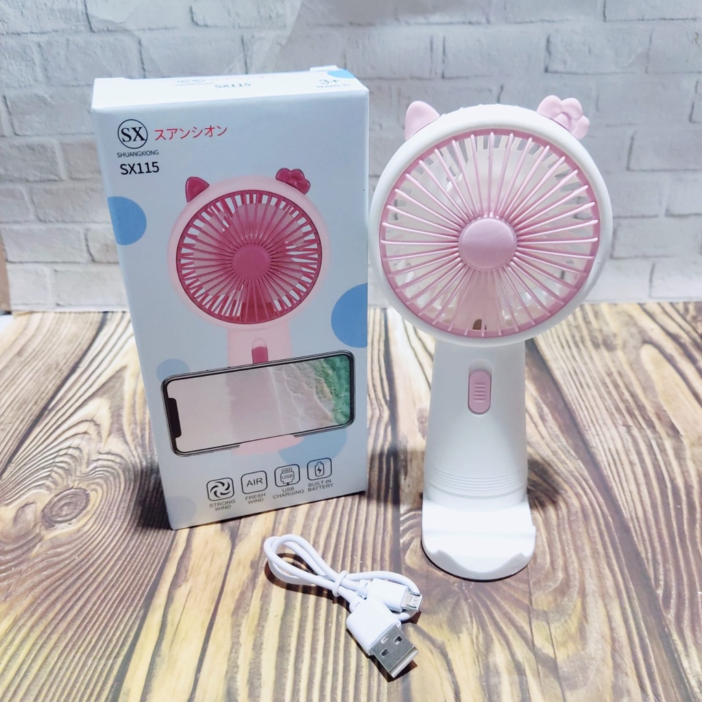 KIPAS ANGIN GENGGAM Portable - Handy Mini Fan SX-115 Rechargeable