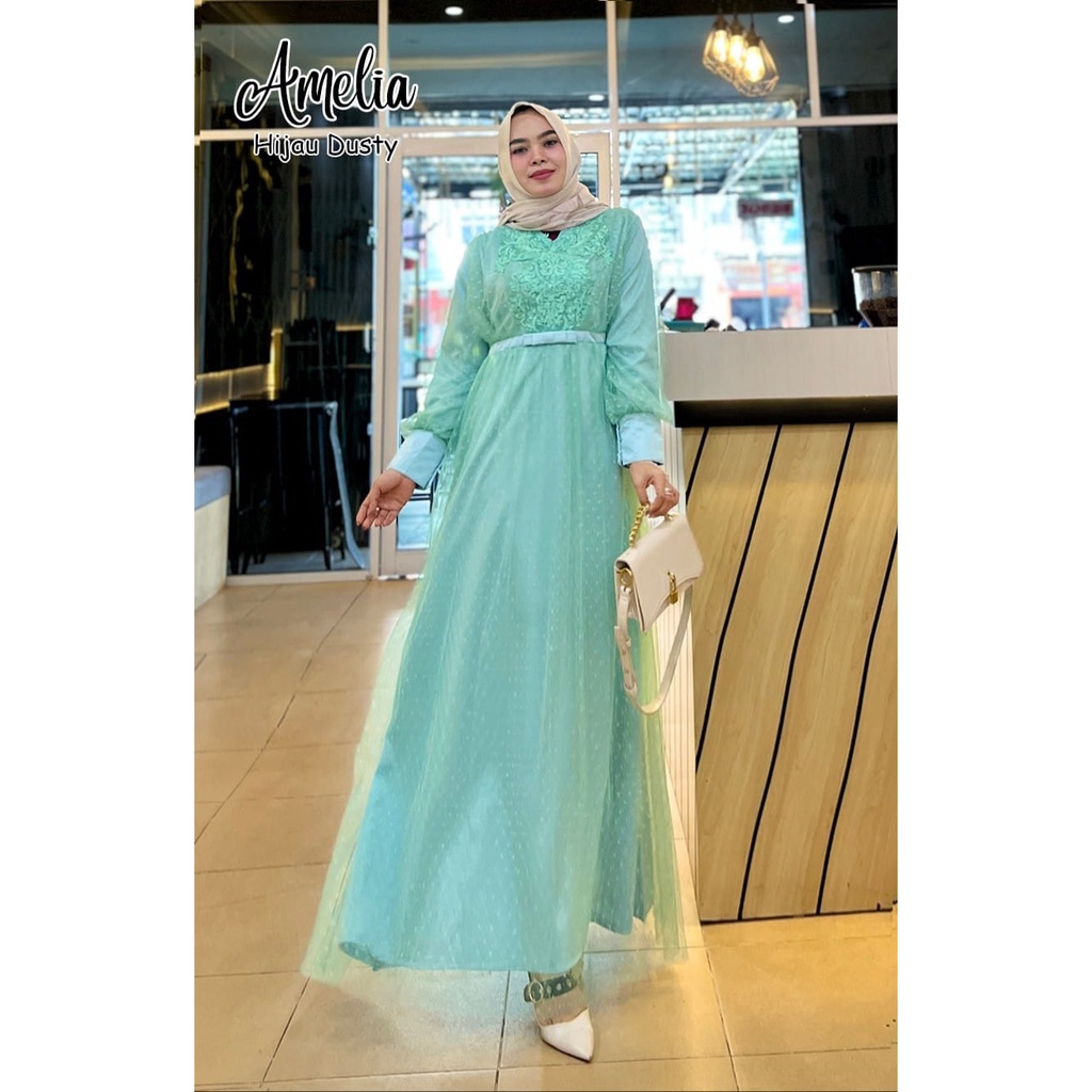 GAMIS PESTA AMELIA DRESS BRIDESMAID NIKAHAN