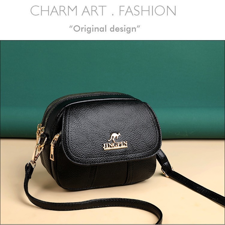 TAS SELEMPANG WANITA IMPORT PREMIUM 3 RESLETING JINGPIN KULIT HITAM AZADA TA520B5 SLING BAG KECIL KEKINIAN REMAJA CEWEK BATAM BRANDED KOREA
